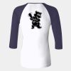 Ladies' Baby Rib Three-QuarterSleeve Contrast Raglan T-Shirt Thumbnail