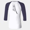 Ladies' Baby Rib Three-QuarterSleeve Contrast Raglan T-Shirt Thumbnail