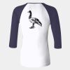 Ladies' Baby Rib Three-QuarterSleeve Contrast Raglan T-Shirt Thumbnail