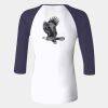 Ladies' Baby Rib Three-QuarterSleeve Contrast Raglan T-Shirt Thumbnail