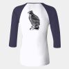 Ladies' Baby Rib Three-QuarterSleeve Contrast Raglan T-Shirt Thumbnail