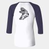 Ladies' Baby Rib Three-QuarterSleeve Contrast Raglan T-Shirt Thumbnail