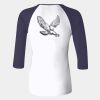 Ladies' Baby Rib Three-QuarterSleeve Contrast Raglan T-Shirt Thumbnail