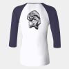 Ladies' Baby Rib Three-QuarterSleeve Contrast Raglan T-Shirt Thumbnail