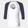 Ladies' Baby Rib Three-QuarterSleeve Contrast Raglan T-Shirt Thumbnail