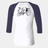 Ladies' Baby Rib Three-QuarterSleeve Contrast Raglan T-Shirt Thumbnail