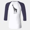 Ladies' Baby Rib Three-QuarterSleeve Contrast Raglan T-Shirt Thumbnail