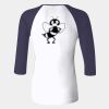 Ladies' Baby Rib Three-QuarterSleeve Contrast Raglan T-Shirt Thumbnail