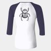 Ladies' Baby Rib Three-QuarterSleeve Contrast Raglan T-Shirt Thumbnail