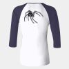 Ladies' Baby Rib Three-QuarterSleeve Contrast Raglan T-Shirt Thumbnail