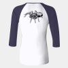 Ladies' Baby Rib Three-QuarterSleeve Contrast Raglan T-Shirt Thumbnail