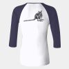 Ladies' Baby Rib Three-QuarterSleeve Contrast Raglan T-Shirt Thumbnail