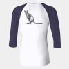 Ladies' Baby Rib Three-QuarterSleeve Contrast Raglan T-Shirt Thumbnail