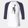 Ladies' Baby Rib Three-QuarterSleeve Contrast Raglan T-Shirt Thumbnail