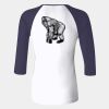 Ladies' Baby Rib Three-QuarterSleeve Contrast Raglan T-Shirt Thumbnail