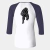 Ladies' Baby Rib Three-QuarterSleeve Contrast Raglan T-Shirt Thumbnail