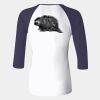 Ladies' Baby Rib Three-QuarterSleeve Contrast Raglan T-Shirt Thumbnail