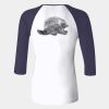 Ladies' Baby Rib Three-QuarterSleeve Contrast Raglan T-Shirt Thumbnail