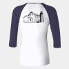 Ladies' Baby Rib Three-QuarterSleeve Contrast Raglan T-Shirt Thumbnail