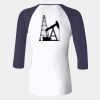 Ladies' Baby Rib Three-QuarterSleeve Contrast Raglan T-Shirt Thumbnail