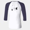 Ladies' Baby Rib Three-QuarterSleeve Contrast Raglan T-Shirt Thumbnail