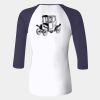 Ladies' Baby Rib Three-QuarterSleeve Contrast Raglan T-Shirt Thumbnail