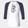 Ladies' Baby Rib Three-QuarterSleeve Contrast Raglan T-Shirt Thumbnail