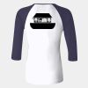 Ladies' Baby Rib Three-QuarterSleeve Contrast Raglan T-Shirt Thumbnail