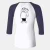 Ladies' Baby Rib Three-QuarterSleeve Contrast Raglan T-Shirt Thumbnail