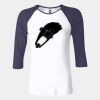 Ladies' Baby Rib Three-QuarterSleeve Contrast Raglan T-Shirt Thumbnail