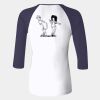 Ladies' Baby Rib Three-QuarterSleeve Contrast Raglan T-Shirt Thumbnail