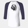 Ladies' Baby Rib Three-QuarterSleeve Contrast Raglan T-Shirt Thumbnail