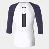 Ladies' Baby Rib Three-QuarterSleeve Contrast Raglan T-Shirt Thumbnail