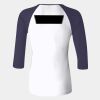 Ladies' Baby Rib Three-QuarterSleeve Contrast Raglan T-Shirt Thumbnail