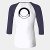 Ladies' Baby Rib Three-QuarterSleeve Contrast Raglan T-Shirt Thumbnail