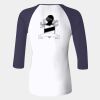 Ladies' Baby Rib Three-QuarterSleeve Contrast Raglan T-Shirt Thumbnail