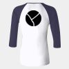 Ladies' Baby Rib Three-QuarterSleeve Contrast Raglan T-Shirt Thumbnail