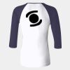 Ladies' Baby Rib Three-QuarterSleeve Contrast Raglan T-Shirt Thumbnail