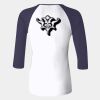 Ladies' Baby Rib Three-QuarterSleeve Contrast Raglan T-Shirt Thumbnail