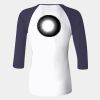 Ladies' Baby Rib Three-QuarterSleeve Contrast Raglan T-Shirt Thumbnail