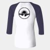 Ladies' Baby Rib Three-QuarterSleeve Contrast Raglan T-Shirt Thumbnail