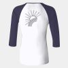 Ladies' Baby Rib Three-QuarterSleeve Contrast Raglan T-Shirt Thumbnail