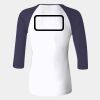 Ladies' Baby Rib Three-QuarterSleeve Contrast Raglan T-Shirt Thumbnail