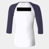 Ladies' Baby Rib Three-QuarterSleeve Contrast Raglan T-Shirt Thumbnail