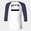 Ladies' Baby Rib Three-QuarterSleeve Contrast Raglan T-Shirt Thumbnail