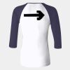 Ladies' Baby Rib Three-QuarterSleeve Contrast Raglan T-Shirt Thumbnail