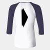 Ladies' Baby Rib Three-QuarterSleeve Contrast Raglan T-Shirt Thumbnail