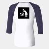 Ladies' Baby Rib Three-QuarterSleeve Contrast Raglan T-Shirt Thumbnail