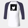 Ladies' Baby Rib Three-QuarterSleeve Contrast Raglan T-Shirt Thumbnail