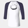 Ladies' Baby Rib Three-QuarterSleeve Contrast Raglan T-Shirt Thumbnail